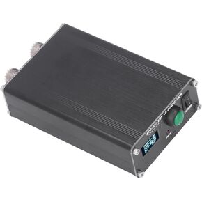 Mini Automatic Antenna Tuner Aluminum Alloy Antenna Tuner 0.96in Display for Radio Equipment 1.8~55MHz with Housing ATU‑100