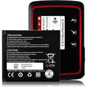 6620L Replacement Battery for Novatel Jetpack MiFi 6620/MiFi 6620L/MiFi 6630L Mobile Hotspot P/N 40115131.01