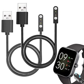 Smart Watch Cables Compatible with ASWEE P4 1.85 inches smartwatch, 2 PCs