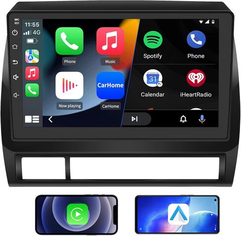 راديو سيارة Android 13 متوافق مع Toyota Tacoma 2005-2015 مع CarPlay Android Auto، ستيريو 9 بوصة مع GPS/FM/WiFi/USB/SWC 2GB+32GB in Kuwait