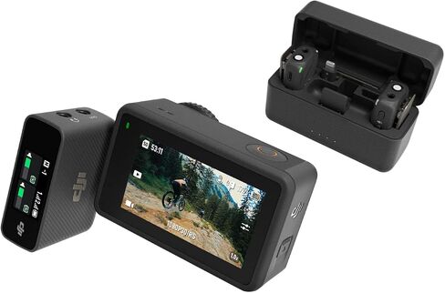 مجموعة DJI Osmo Action 3 الخارجية، كاميرا أكشن بدقة 4K/120 إطارًا في الثانية مع حزام للصدر وحقيبة الظهر للتنزه سيرًا على الأقدام وركوب الدراجات، مجال رؤية واسع للغاية، HorizonSteady، مقاومة للبرد وما يصل إلى 320 دقيقة مع بطاريتين in Kuwait