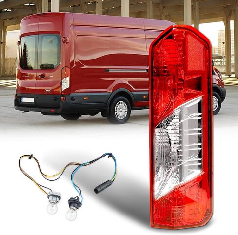 Tail Lights Compatible with Ford Transit 150 250 350 350HD 2015-2023 Rear Lamp With New Bulbs and Harness (Left Driver Side) in Saudi Arabia