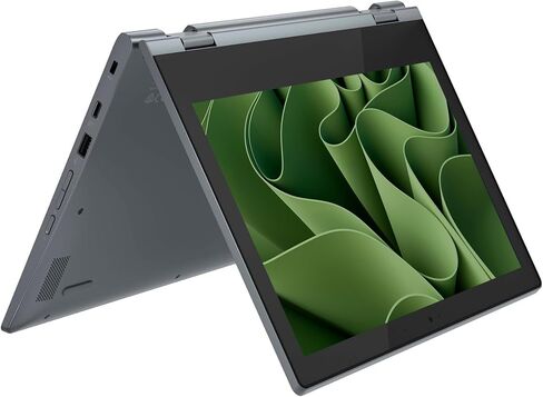 كمبيوتر محمول Lenovo Chromebook، كمبيوتر محمول Chromebook Flex بشاشة 11.6 بوصة عالية الدقة تعمل باللمس، Intel Celeron، ذاكرة وصول عشوائي 4 جيجابايت، 192 جيجابايت (64 جيجابايت eMMC + بطاقة 128 جيجابايت)، كاميرا ويب، بلوتوث، واي فاي، نظام تشغيل Chrome، للكل in Saudi Arabia