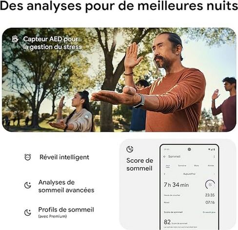 جهاز تعقب النشاط Fitbit Charge 6 - مراقبة معدل ضربات القلب، بطارية تدوم 7 أيام، تطبيقات Google، الخرائط والمحفظة، رؤى صحية شاملة، تحليل النوم والنشاط، أحزمة S & L، ذهبي مرجاني/شامبانيا in Kuwait