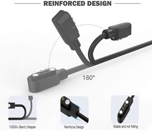 شاحن مكون من قطعتين متوافق مع Mindrose H80 / P900، سلك كابل شحن USB بديل للساعة الذكية بطول 2 قدم in Saudi Arabia