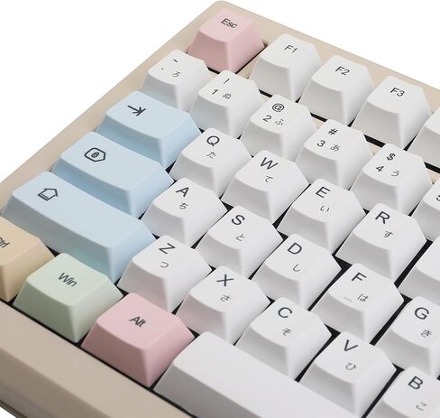 139 Keys Chalk Keycaps Dye Sub Korean Keycaps for Mechanical Keyboard White PBT Keycaps Set for MX Switches 60% 65% 75% Game Keyboard in Saudi Arabia