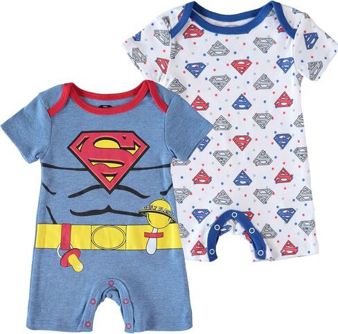 DC Comics Batman Newborn Infant Baby Boys' Romper Bodysuit 2 Pack in Saudi Arabia