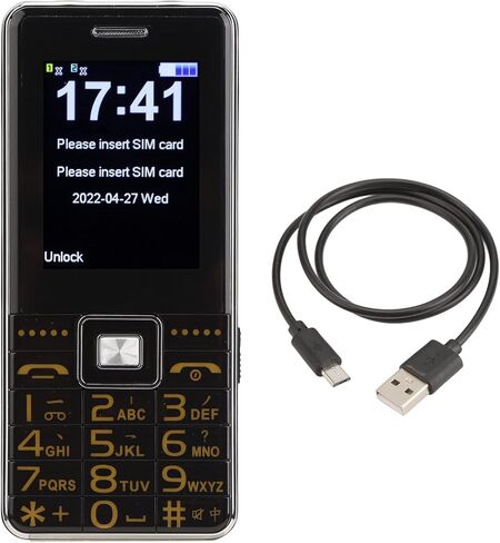 هاتف Zyyini المحمول لكبار السن، G600 متعدد الوظائف 2G هاتف خلوي غير مقفل، حجم كبير بخط كبير، ثنائي الشريحة، مع مصباح يدوي واحد ومنبه SOS، 6800 مللي أمبير في الساعة in Saudi Arabia