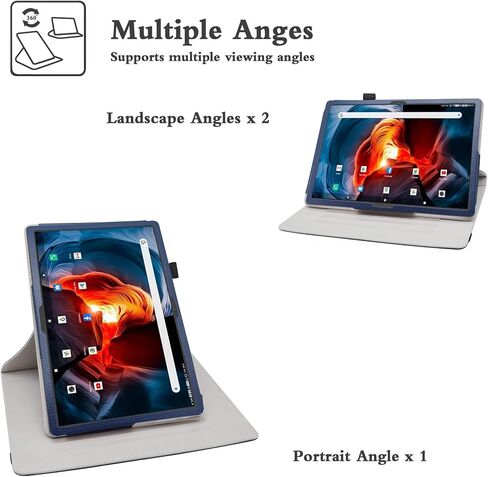 Bige for MAGCH M101 M210 X10 L21 Rotating Case,ZONKO K116 K118 Rotating Case,FEONAL K116 K118 Rotating Case,TPSPAD N10 Rotating Case,XIASHUANGHU RS10 Rotating Case,Blue in Saudi Arabia