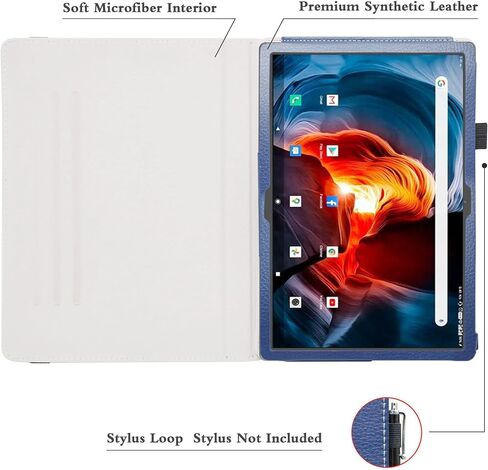 Bige for MAGCH M101 M210 X10 L21 Rotating Case,ZONKO K116 K118 Rotating Case,FEONAL K116 K118 Rotating Case,TPSPAD N10 Rotating Case,XIASHUANGHU RS10 Rotating Case,Blue in Saudi Arabia