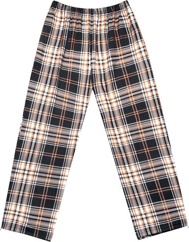 Ekouaer Pajama Pants for Boys Soft Pajama Pants Plaid Long Pj Pants Kids Cute Elastic Waist Bottoms 6-14 Years in Saudi Arabia
