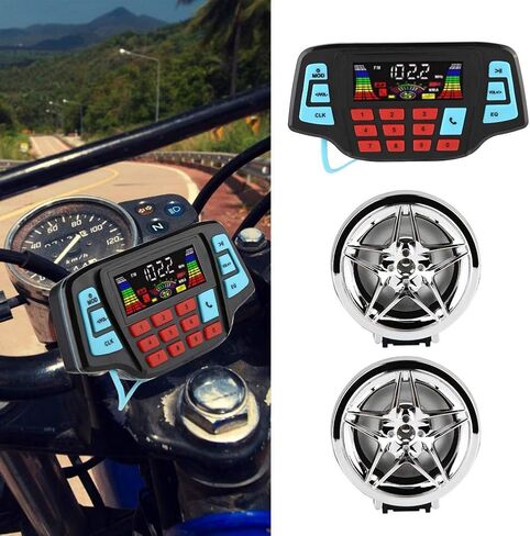 Waterproof Bluetooth Motorcycle Stereo Speakers,Waterproof Motorcycle BT MP3 Player o Stereo Speaker System USB Memory Card Carrier in Saudi Arabia