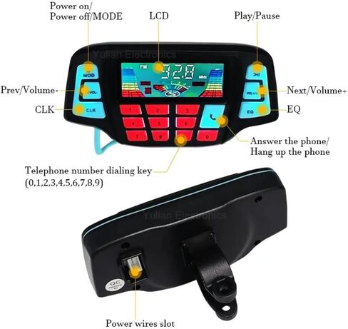 Waterproof Bluetooth Motorcycle Stereo Speakers,Waterproof Motorcycle BT MP3 Player o Stereo Speaker System USB Memory Card Carrier in Saudi Arabia