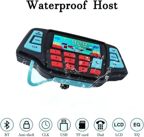 Waterproof Bluetooth Motorcycle Stereo Speakers,Waterproof Motorcycle BT MP3 Player o Stereo Speaker System USB Memory Card Carrier in Saudi Arabia