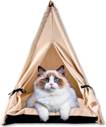 Pet Teepee Modern: Premium Dog Teepee Tent, Cat Teepee, Dog Fort, Tent Bed for Small Size Dogs, Puppies and Cats, Cozy Indoor Comfort in Saudi Arabia