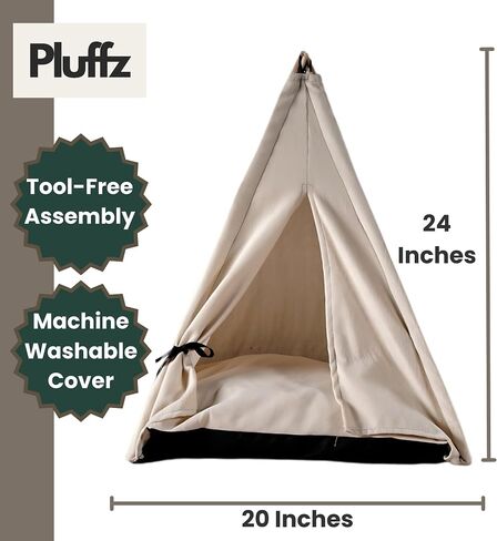 Pet Teepee Modern: Premium Dog Teepee Tent, Cat Teepee, Dog Fort, Tent Bed for Small Size Dogs, Puppies and Cats, Cozy Indoor Comfort in Saudi Arabia