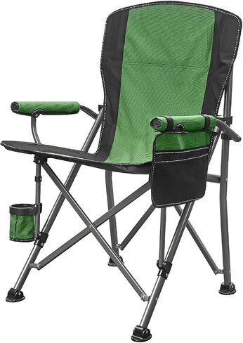Camping Chair: 500 lbs Support, with Carry Bag, Cup Holder, and Organizer (Navy/Black) in Saudi Arabia