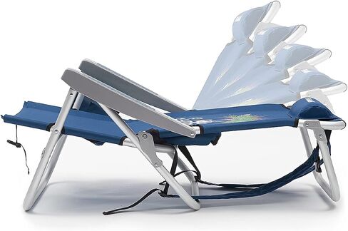 Camping Chair: 500 lbs Support, with Carry Bag, Cup Holder, and Organizer (Navy/Black) in Saudi Arabia