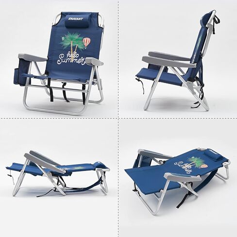 Camping Chair: 500 lbs Support, with Carry Bag, Cup Holder, and Organizer (Navy/Black) in Saudi Arabia