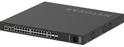 NETGEAR AV Line M4250-26G4F-PoE+ 24 Port Switch GSM4230P-100NAS | L3 Managed | 24x1G PoE+ 300W and 4xSFP | Rack-Mountable | Cloud Care's 3 Year Warranty SupportPlus Included in Saudi Arabia