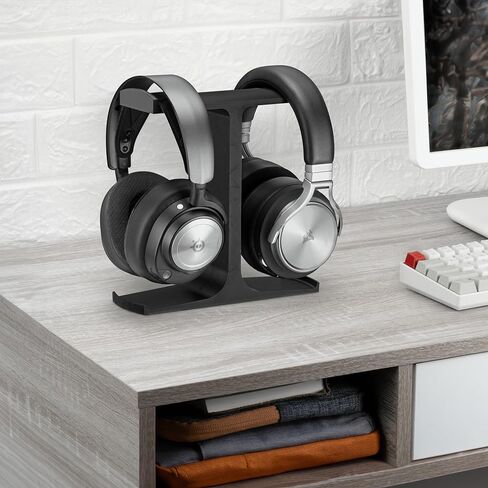 BRAINWAVZ The Icon - Dual Headphone Stand for Desk - Universal Design for All Gaming & Audio Headsets in Saudi Arabia