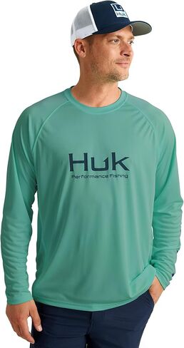 HUK Men's Pursuit Vented Long Sleeve, 30 UPF Fishing Shirt in Kuwait