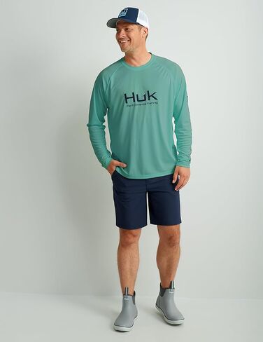 HUK Men's Pursuit Vented Long Sleeve, 30 UPF Fishing Shirt in Kuwait