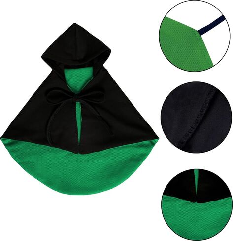 Dog Cat Halloween Costumes,Witch and Wizard Costume Cloak, Role-Playing Costume Accessories, Glasses and Tie Set,Suitable for Small and Medium-Sized Cat and Dog in Saudi Arabia