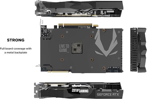 بطاقة رسومات الألعاب ZOTAC GeForce RTX 2070 Super Mini 8GB GDDR6 256-Bit 14Gbps للألعاب، Ice Storm 2.0، مضغوطة للغاية، ZT-T20710E-10M (متجددة) in Kuwait