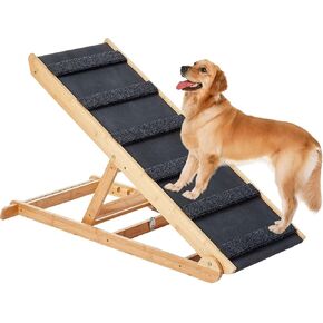 Upgraded Dog Ramp,Pet Ramp for Bed, 6 Layer Adjustable Ramp Up to 150 Lbs, 41.33" Long and Adjustable from 13.78"to 25.59"- Non Slip Rubber Surface in Kuwait