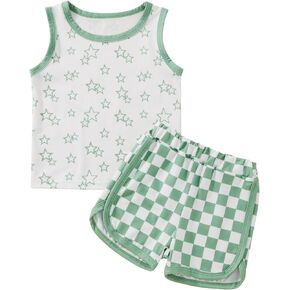 SYNPOS طفل صبي طقم ملابس صيفي بيبي بوي مجموعات قصيرة غير رسمية بيبي بوي القطن مجموعة ملابس 6M 12M 18M 24M 2T 3T in Kuwait