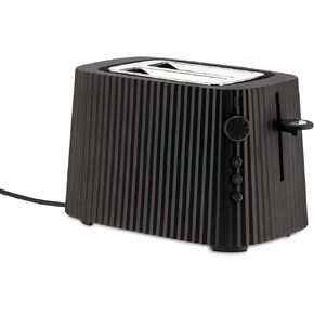 Alessi Plissé MDL08B/USA - Toaster in Thermoplastic Resin, US Plug 850W, Black