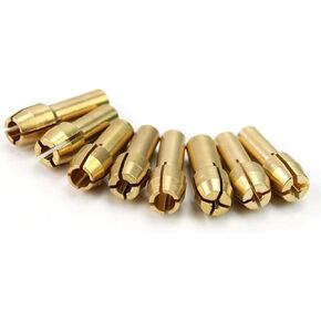 2 Set of Brass Collet Fits Dremel Rotary Tools Including 1mm/1.6mm/2.3mm/3.2mm