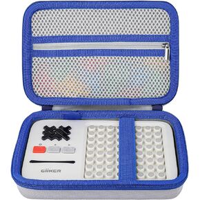 Aenllosi Case Compatible with GiiKER Super Blocks Pattern Matching Puzzle Games, Mesh Pocket for Colored Pieces & Batteries (Case Only)