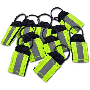 Lightning X Hi-Vis Reflective Balistic Nylon Webbing Zipper Pulls for EMT, Tactical, Safety Bags + Gear 10 pcs