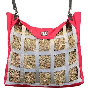 Harrison Howard Premium Durable Horse Hay Bag Slow Feed Hay Bag Waterproof Fabric Large Capacity Horse Tote - Blue