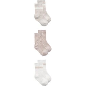Organic 3-Pack Baby Crew Socks | Multiple Colours