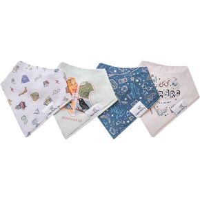 Copper Pearl Baby Bandana Drool Bibs for Drooling and Teething 4 Pack Gift Set Wizarding World