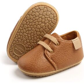 SENIURIS Baby Boys Girls Shoes Non-Slip Rubber Sole High-Top PU Leather Sneakers Infant First Walking Shoes Toddler Crib Shoes Newborn Loafers Flats