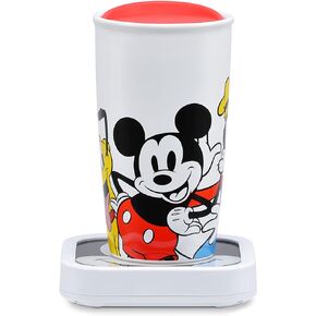 Mickey & Friends Glass Top Mug Warmer with 16 Ounce Mug