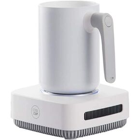 Miecux Cup Cooler-Coffee Warmer Desktop 2IN1,31 ℉ - 46 ℉ القهوة والشاي المشروبات القدح برودة سطح المكتب التدفئة والتبريد لوحة المشروبات للمياه والحليب والبيرة والكاكاو (أبيض) in Kuwait