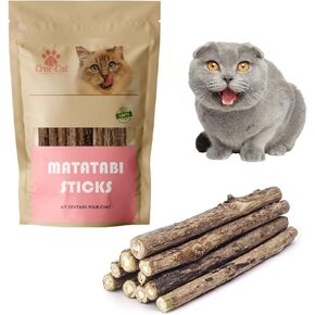 Croc-Cat® Matatabi Sticks x 10 Pcs, Premium Quality Super Powerful, Calming cat Treats,Silvervine Sticks for Cats, Catnip Sticks, Cat Accessories, Catnip Toy.