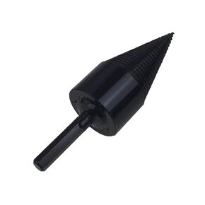 Hex Shank Firewood Drill Bit Wood Splitter,Overall Wood Splitter Drill Bit(42mm),Electric Drill Wood Splitter,Electric Log Splitter Hex Firewood Drill Bit.（Black）