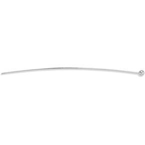 Artistic Wire Beadalon Ball Pin Medium Head Pin 50mm Nickel Free Silver Plated, 24-Piece