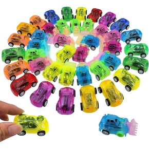 40 Pcs Pull Back Vehicles Mini Car Toys Friction Powered Racing Cars Mini Constructions Trucks for Preschool Toddlers Boys & Girls,Bulk Party Favors Toys