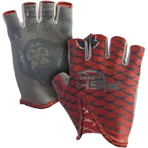 Fish Monkey FM18-REDFISH-2XL Stubby Guide Glove Redfish 2XL