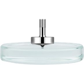 DjuiinoStar Spinning Top: Long Lasting (5-8 Minutes), with Glass Base (Diameter: 3.15"; Focal Length: -30cm; Edge Polished) and Carry Case, CNC Machined, Time Killer, EDC Desk Toy, Fancy Gift DST-805B in Kuwait