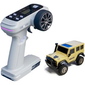 SoloGood LDARC RC Car X43 Remote Control Car 1:43 Scale 4WD Mini Climbing Vehicle Car RTR for Adults 2.4GHz 1/43 RC Car (Desert Yellow)