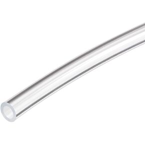 DMiotech 5mmx8mm Pneumatic Tubing, 5 Meters/16.4ft Air Compressor PU Line Hose Tube for Water Fluid Transfer, Clear
