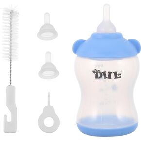 Ipetboom Pet Feeding Bottle Pet Milk Feeding Bottle Nurser: Newborn Small Animals Milk Bottle Water Feeder for Puppy Squirrel Kittens Hamster Blue 80ml Squirrel Feeder Puppy Feeding Bottle